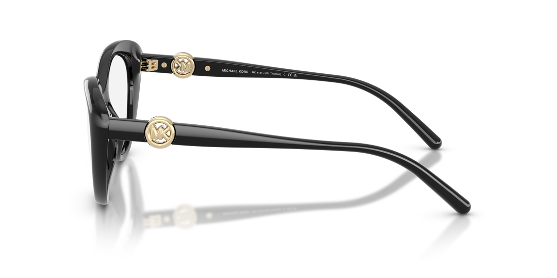 Gafas graduadas michael kors mk4181u st. thomas 3005 negro oval femenino talla 53mm - Vista de detalle