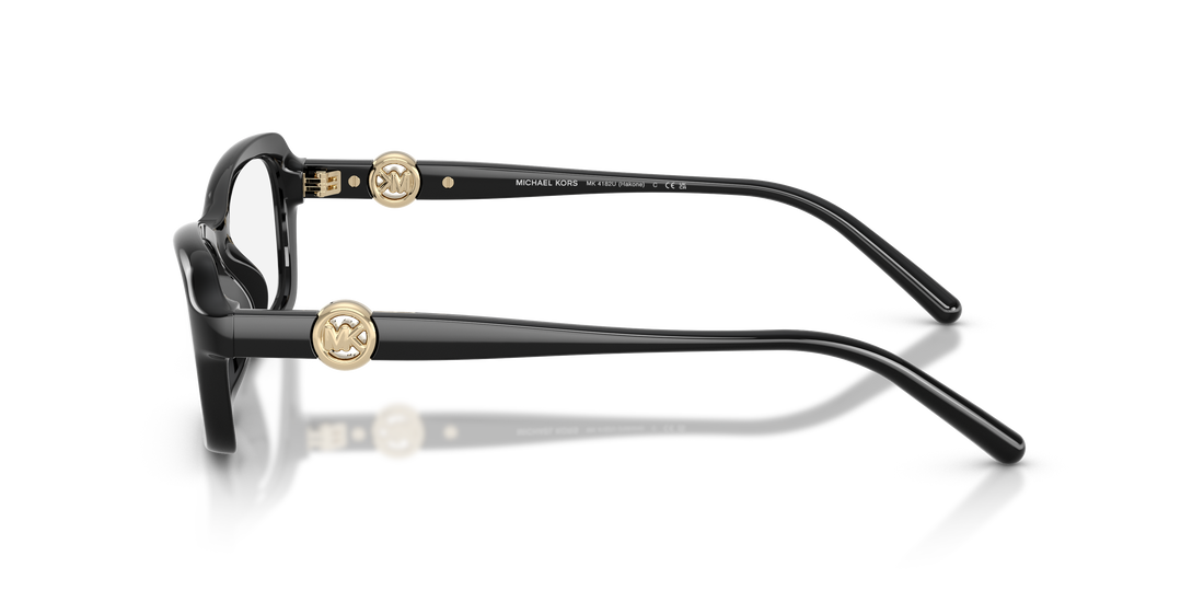 Gafas graduadas michael kors mk4182u hakone 3005 negro round femenino talla 54mm - Vista de detalle