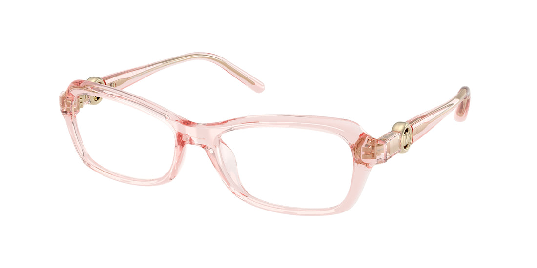 Gafas graduadas michael kors mk4182u hakone 3901 rosa round femenino talla 54mm - Vista principal