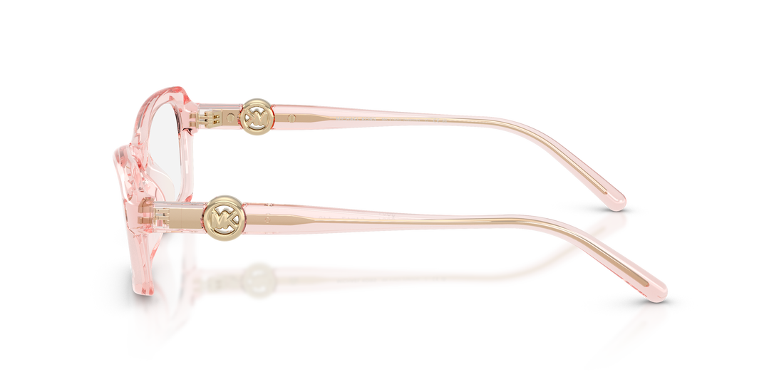 Gafas graduadas michael kors mk4182u hakone 3901 rosa round femenino talla 54mm - Vista de detalle