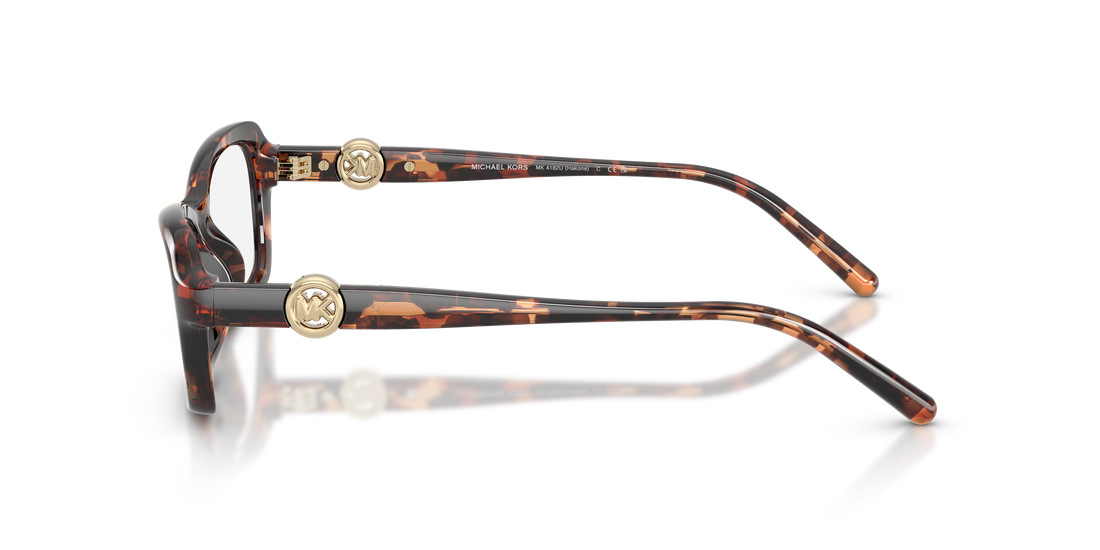 Gafas graduadas michael kors mk4182u hakone 4031 havana round femenino talla 54mm - Vista de detalle