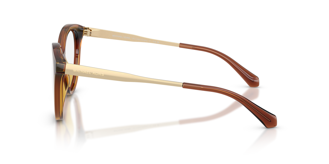 Gafas graduadas michael kors mk4184u sitges 3113 marron round femenino talla 51mm - Vista de detalle