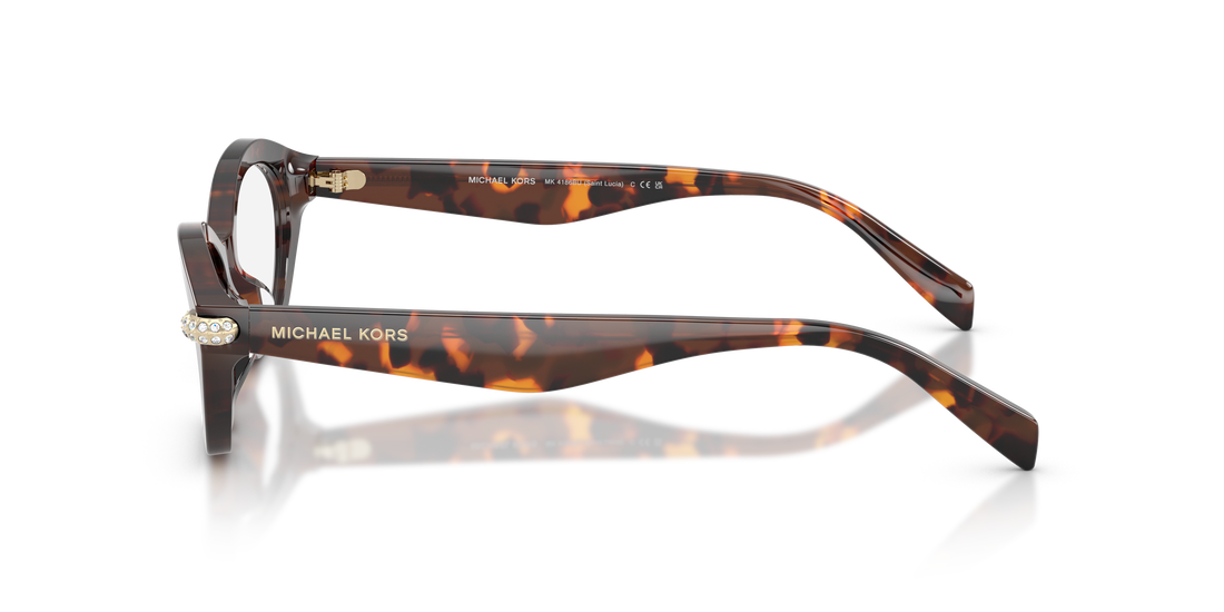 Gafas graduadas michael kors mk4186bu saint lucia 4031 havana oval femenino talla 52mm - Vista de detalle