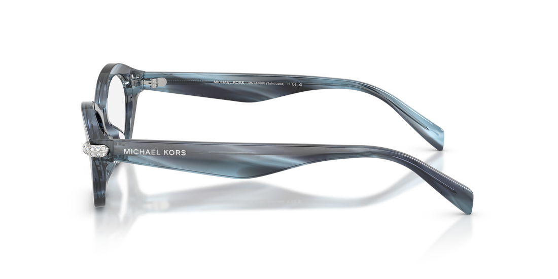 Gafas graduadas michael kors mk4186bu saint lucia 4054 azul oval femenino talla 52mm - Vista de detalle