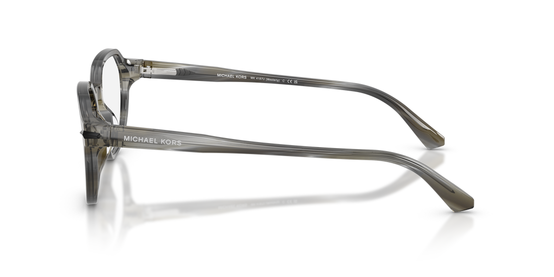 Brillen michael kors mk4187u westerly 4047 rosa round masculino größe 52mm - Detailansicht