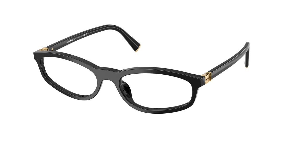 Gafas graduadas miu miu mu 01zv 16k1o1 negro oval femenino talla 52mm - Vista principal