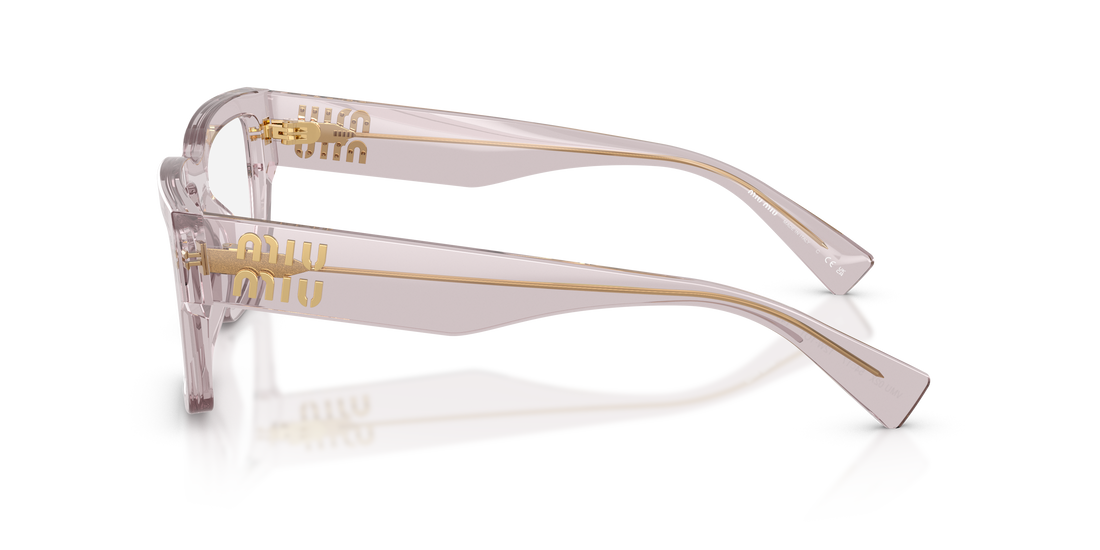 Gafas graduadas miu miu mu 02xv 12w1o1 violeta rectangular femenino talla 54mm - Vista de detalle