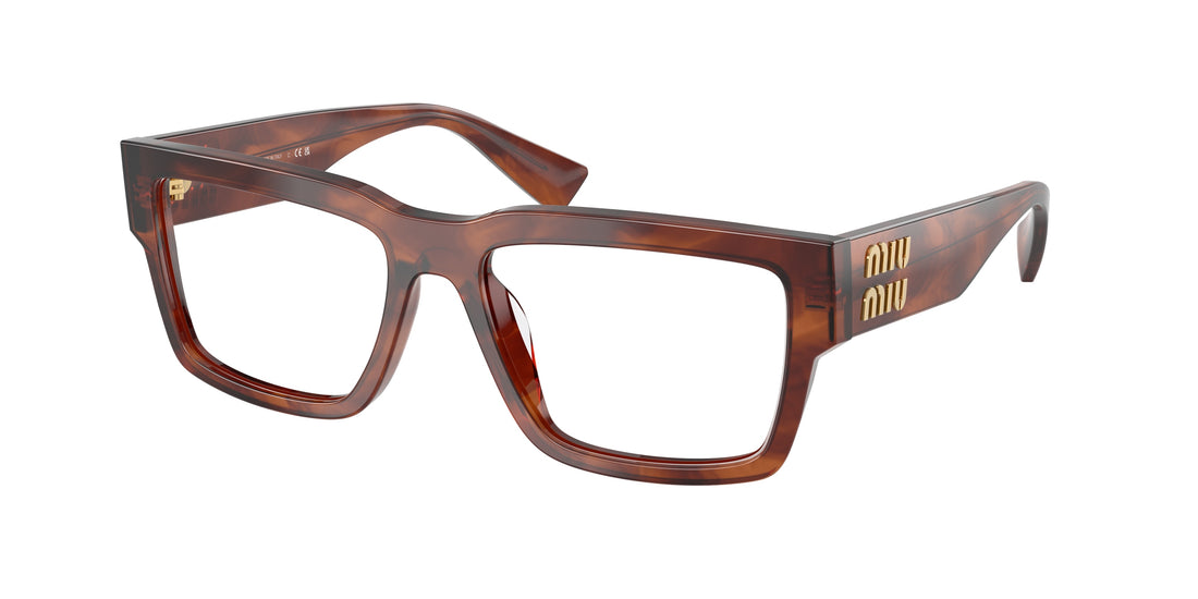 Occhiali da vista miu miu mu 02xv 26e1o1 marron rectangular femenino taglia 54mm - Vista principale