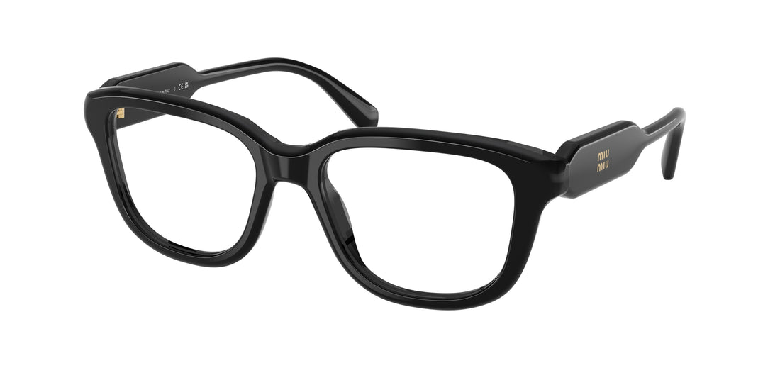 Gafas graduadas miu miu mu 02zv 16k1o1 negro rectangular femenino talla 51mm - Vista principal