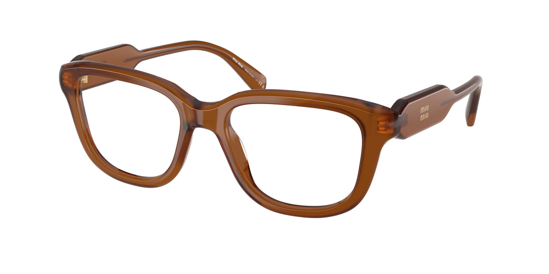Occhiali da vista miu miu mu 02zv 22i1o1 marron rectangular femenino taglia 51mm - Vista principale