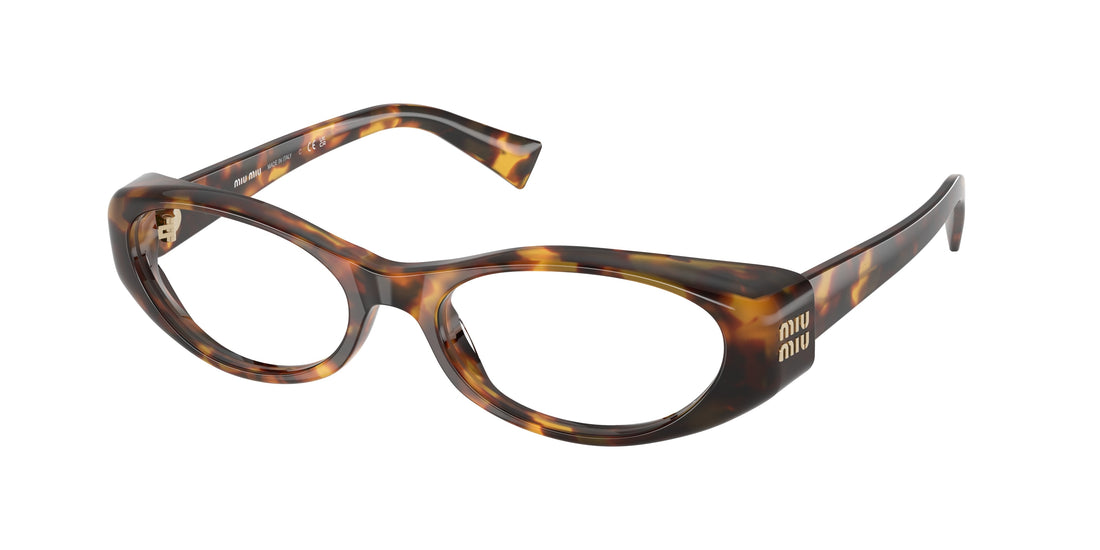 Gafas graduadas miu miu mu 03zv 14l1o1 havana oval femenino talla 53mm - Vista principal
