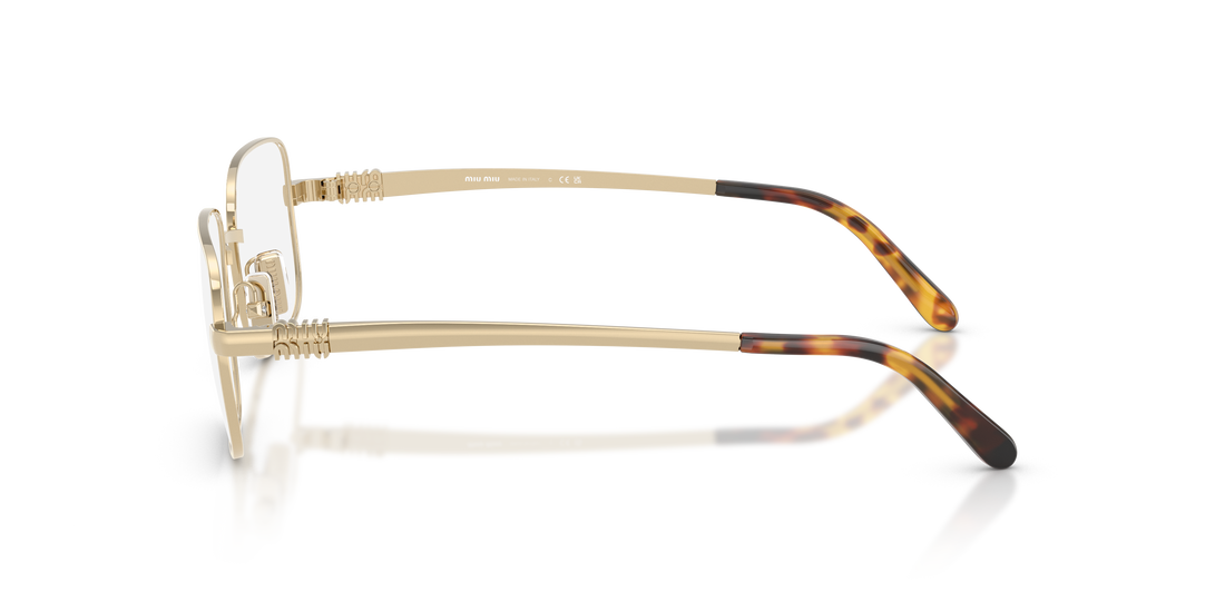 Occhiali da vista miu miu mu 51zv zvn1o1 dorado rectangular femenino taglia 52mm - Vista dettagliata