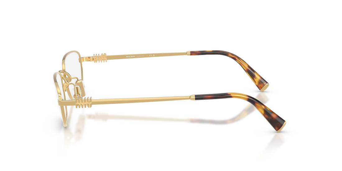 Occhiali da vista miu miu mu 52zv 5ak1o1 dorado irregular femenino taglia 53mm - Vista dettagliata