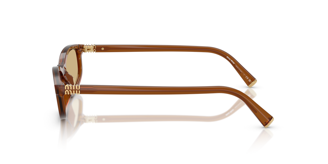 Occhiali da sole miu miu mu a06s 22i10r marron irregular femenino taglia 54mm - Vista dettagliata