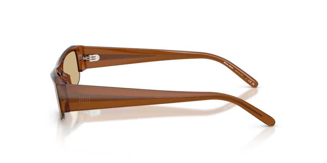 Occhiali da sole miu miu mu b07s 22i10r marron rectangular femenino taglia 51mm - Vista dettagliata
