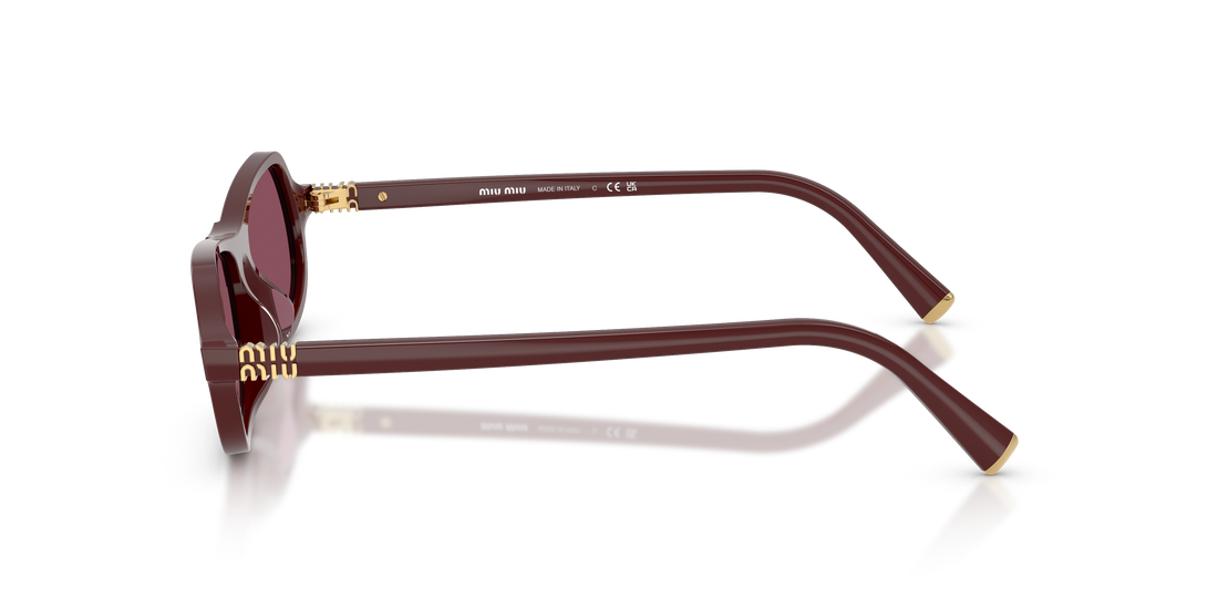 Occhiali da sole miu miu mu b10su 26l20y violeta irregular femenino taglia 55mm - Vista dettagliata