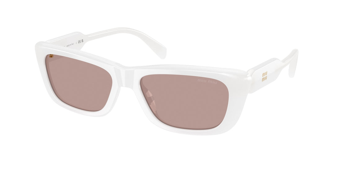 Sonnenbrillen miu miu mu b12s 20m20i blanco rectangular femenino größe 56mm - Hauptansicht