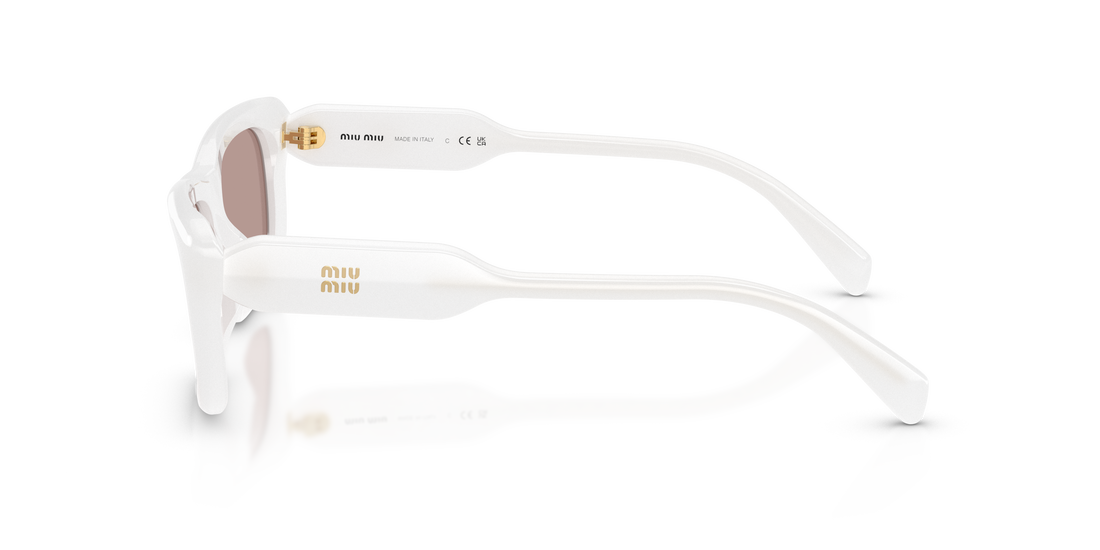 Sonnenbrillen miu miu mu b12s 20m20i blanco rectangular femenino größe 56mm - Detailansicht