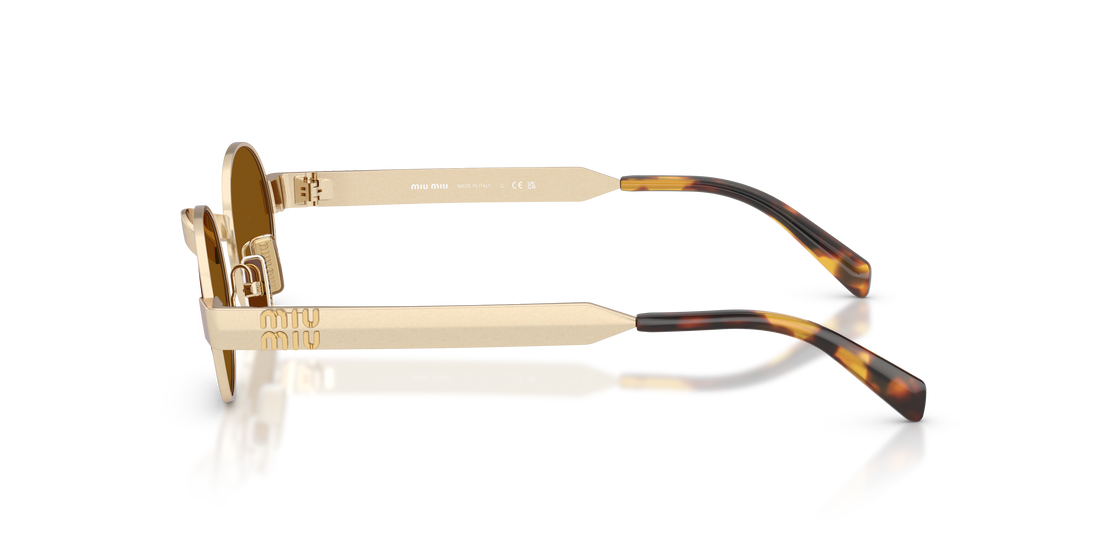 Gafas de sol miu miu mu b51s 22m20v dorado oval femenino talla 47mm - Vista de detalle