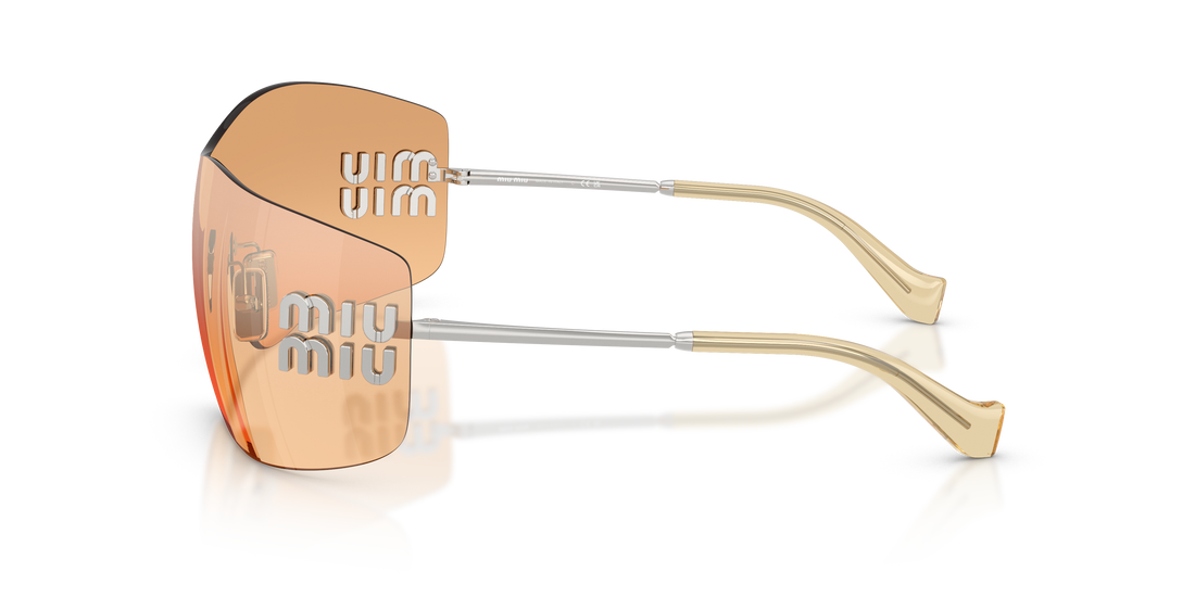 Sonnenbrillen miu miu mu b53s 1bc80y plateado rectangular femenino größe 44mm - Detailansicht