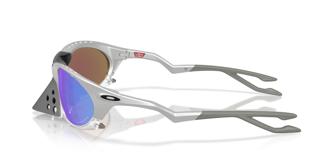 Occhiali da sole oakley oo9437 plantaris 943713 gris oval masculino taglia 63mm - Vista dettagliata