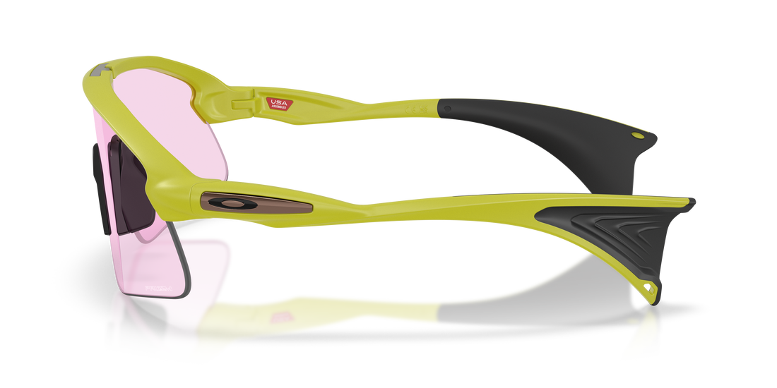 Óculos de sol oakley oo9517 stunt devil 951715 verde rectangular unisex tamanho 39mm - Vista de detalhe