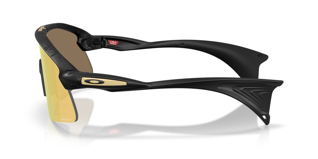 Óculos de sol oakley oo9518 stunt devil s 951813 negro rectangular unisex tamanho 36mm - Vista de detalhe