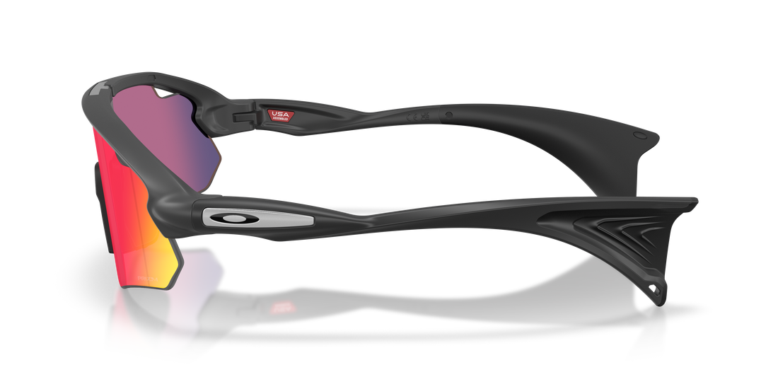 Óculos de sol oakley oo9525 stunt devil a 952503 negro rectangular unisex tamanho 37mm - Vista de detalhe