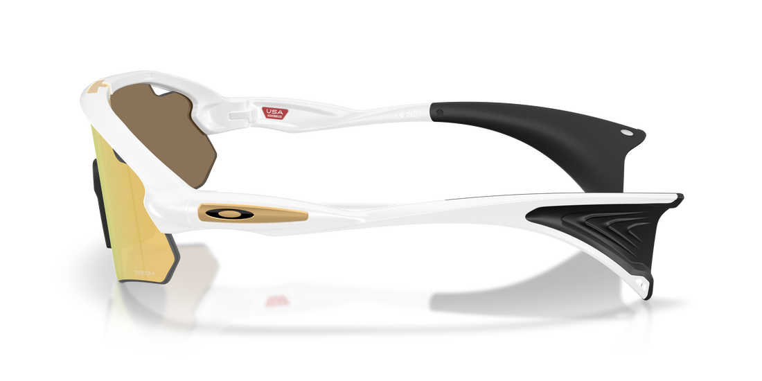 Óculos de sol oakley oo9525 stunt devil a 952508 blanco rectangular unisex tamanho 37mm - Vista de detalhe