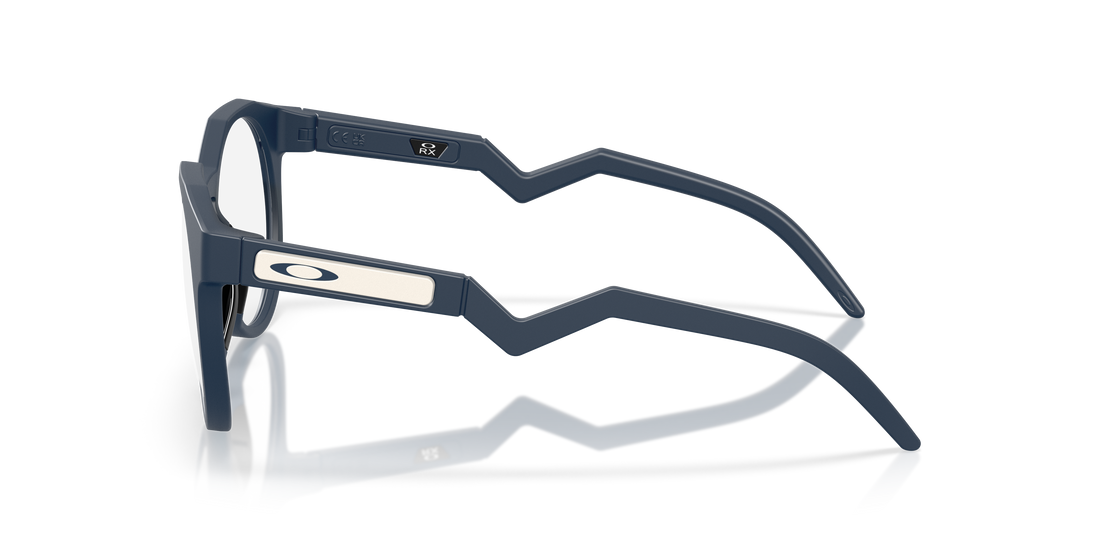 Óculos graduados oakley ox8139 hstn rx 813910 azul round masculina tamanho 50mm - Vista de detalhe