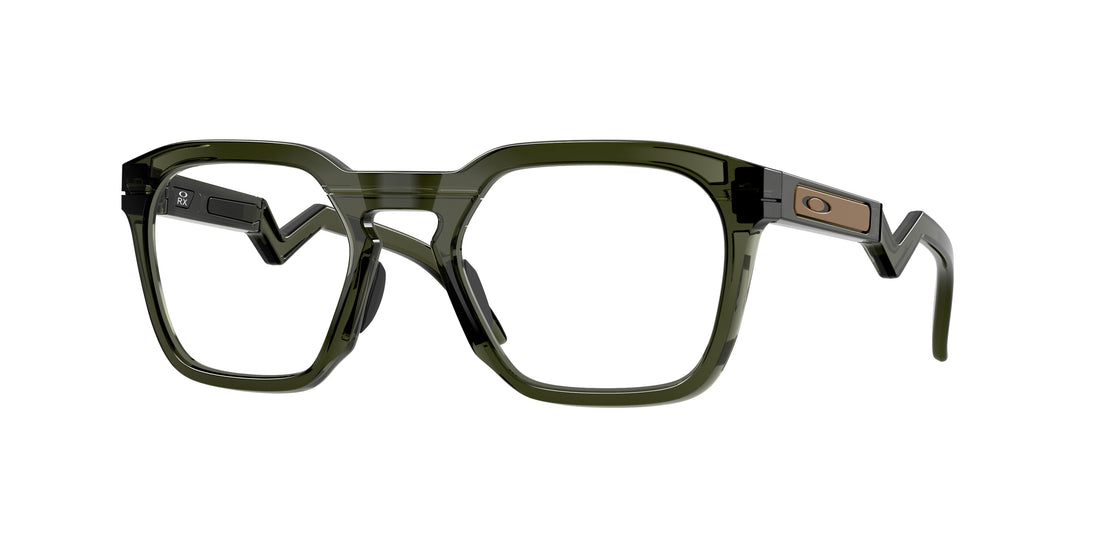 Óculos graduados oakley ox8208 hstn sq rx 820803 verde square unisex tamanho 52mm - Vista principal
