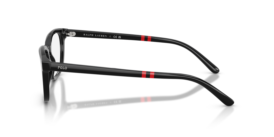 Brillen polo ph2294 5001 negro cat eye masculino größe 51mm - Detailansicht