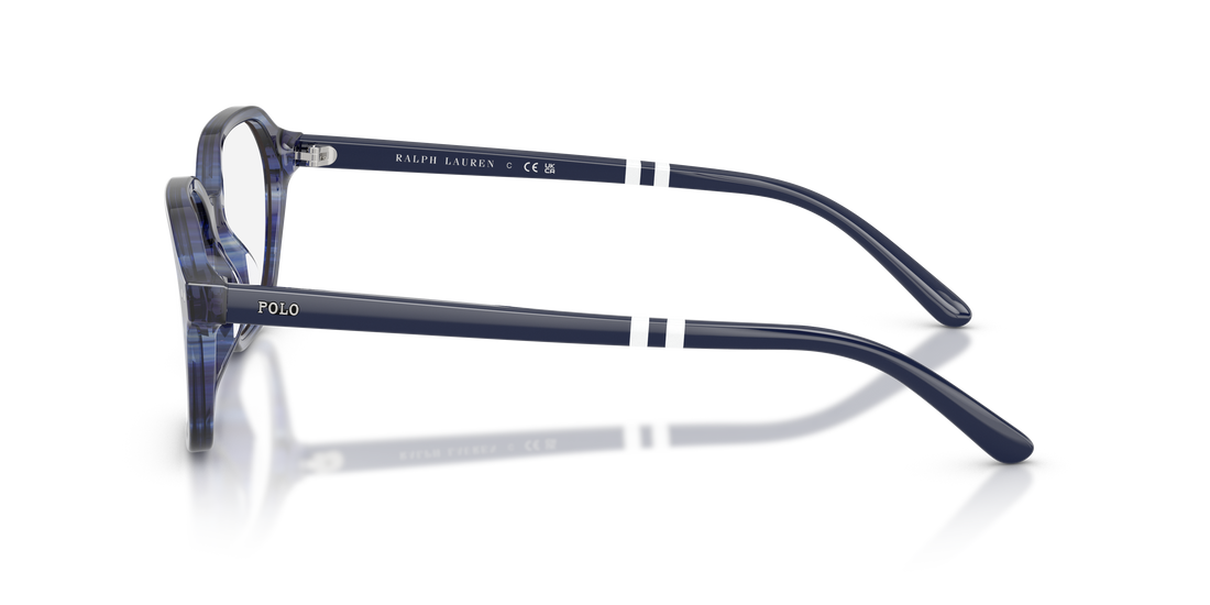 Óculos graduados polo ph2295u 6314 azul square masculino tamanho 53mm - Vista de detalhe