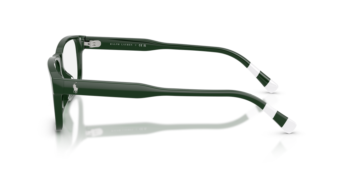 Occhiali da vista polo ph2302u 6316 verde rectangular masculino taglia 55mm - Vista dettagliata