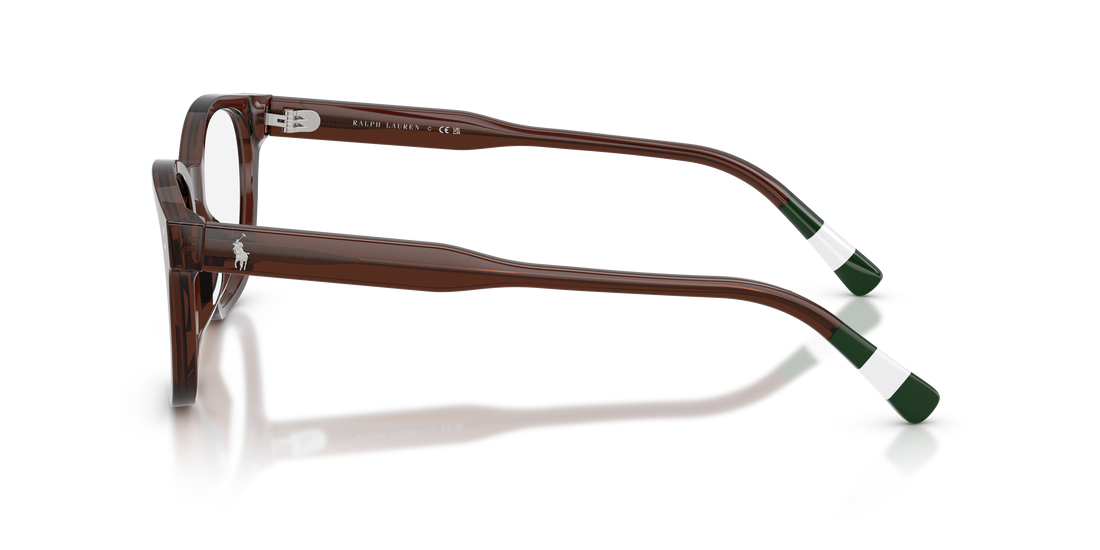 Occhiali da vista polo ph2303u 6315 marron square masculino taglia 50mm - Vista dettagliata