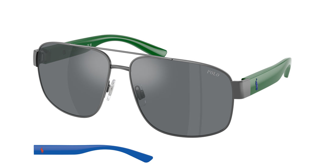 Occhiali da sole polo ph3156 92156g gris pilot masculino taglia 62mm - Vista principale
