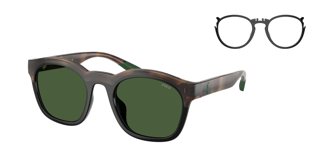 Sunglasses polo ph4243u 607071 negro square masculino size 51mm - Main view