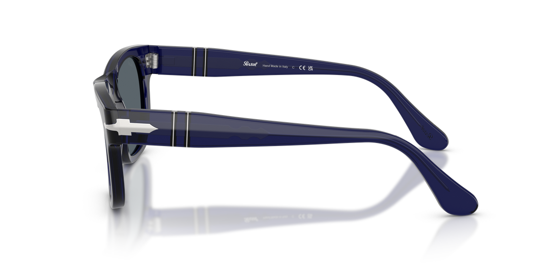Occhiali da sole persol po3269s 181/r5 azul rectangular unisex taglia 52mm - Vista dettagliata