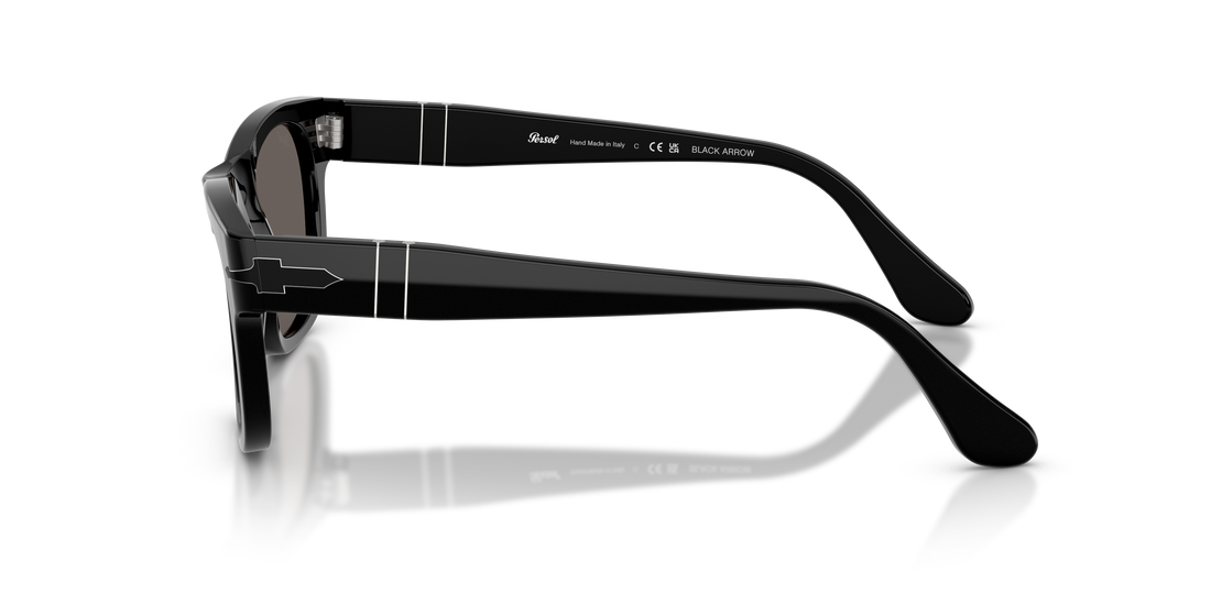 Occhiali da sole persol po3269s b95/b1 negro rectangular unisex taglia 52mm - Vista dettagliata