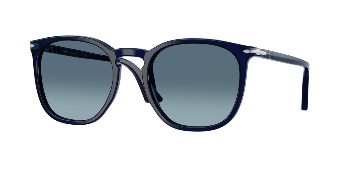 Óculos de sol persol po3316s 181/q8 azul round unisex tamanho 54mm - Vista principal