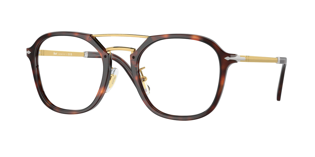 Okulary korekcyjne persol po3352v 24 havana square unisex rozmiar 53mm - Widok główny