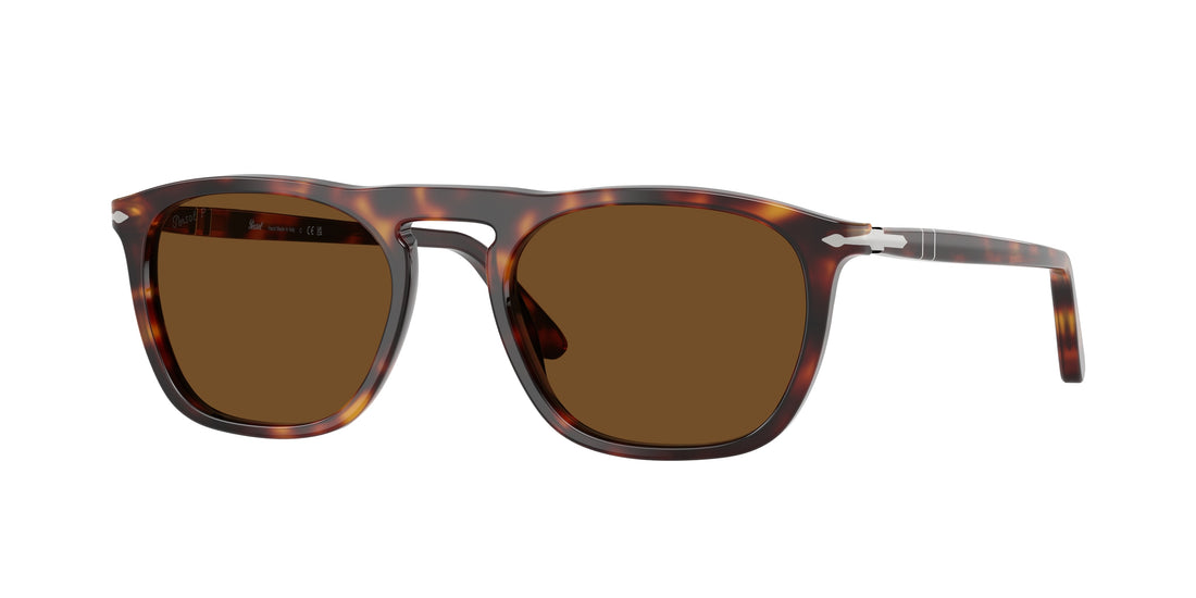 Sunglasses persol po3391s gae 24/57 havana square unisex size 53mm - Main view