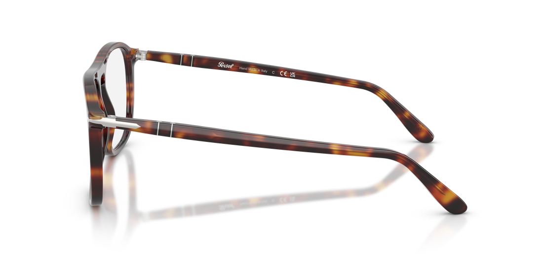 Lunettes de vue persol po3392v 24 havana square unisex taille 54mm - Vue détaillée