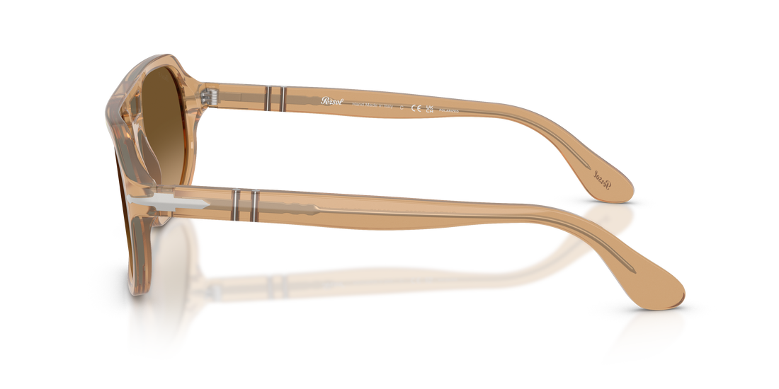 Sunglasses persol po3393s guido 1169m2 marron pillow unisex size 59mm - Detailed view