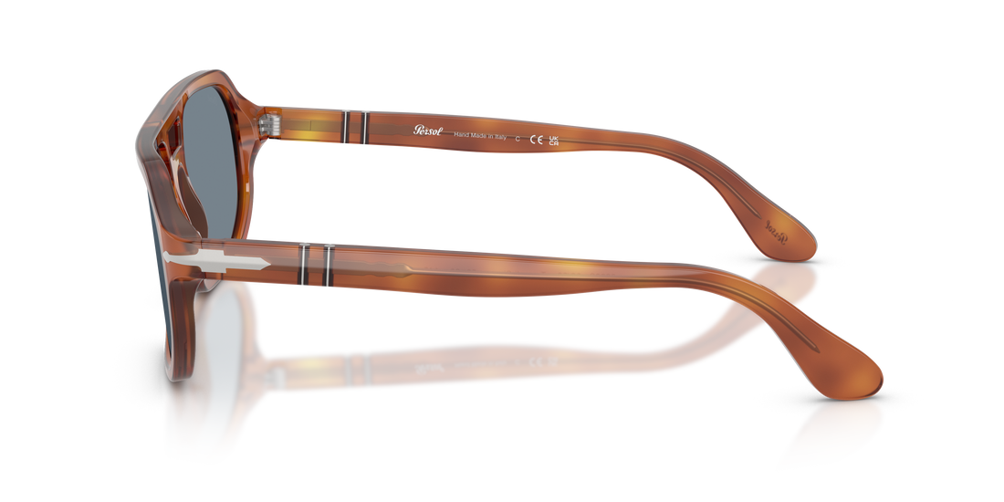 Sunglasses persol po3393s guido 96/56 marron pillow unisex size 59mm - Detailed view