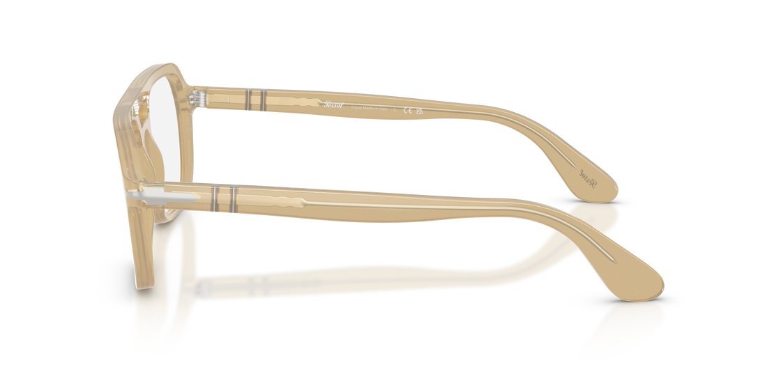 Lunettes de vue persol po3394v 1169 marron square unisex taille 56mm - Vue détaillée