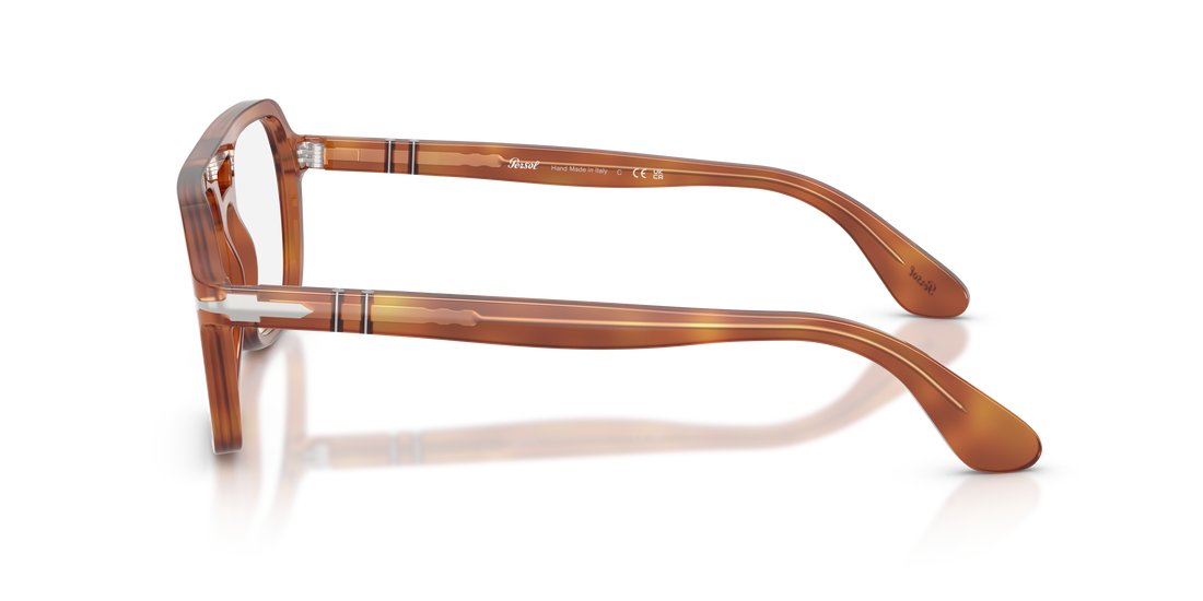 Lunettes de vue persol po3394v 96 marron square unisex taille 54mm - Vue détaillée