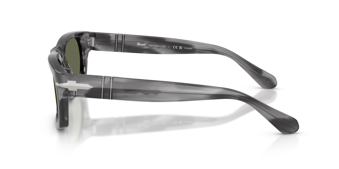 Sunglasses persol po3398s 119258 gris rectangular unisex size 55mm - Detailed view