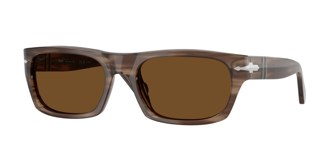 Occhiali da sole persol po3398s 120857 havana rectangular unisex taglia 55mm - Vista principale