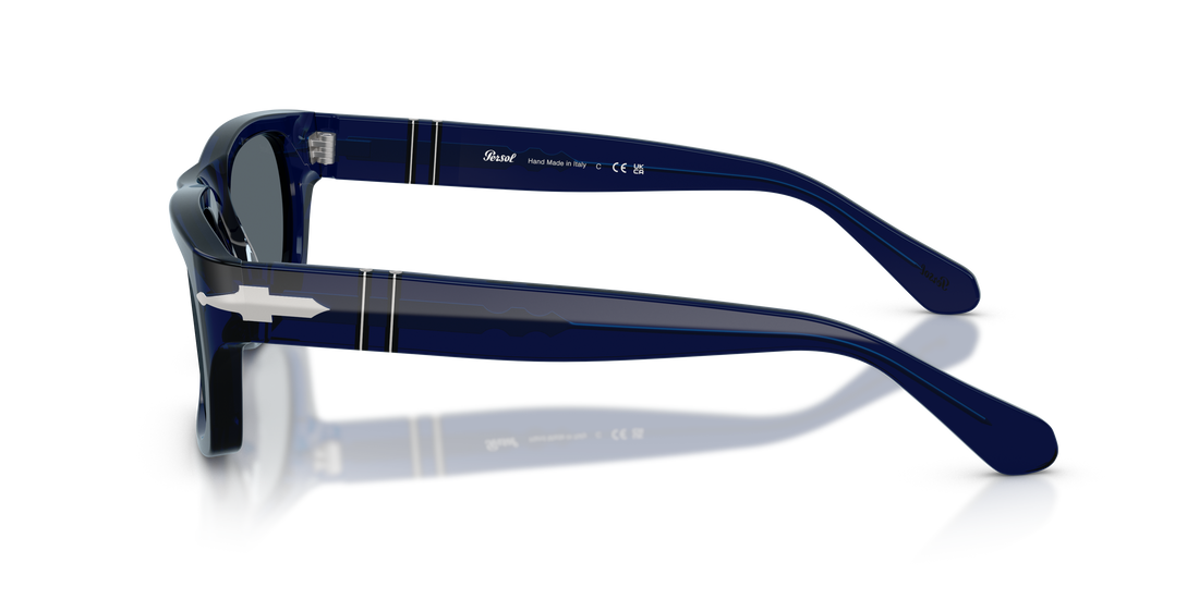 Sunglasses persol po3398s 181/r5 azul rectangular unisex size 58mm - Detailed view